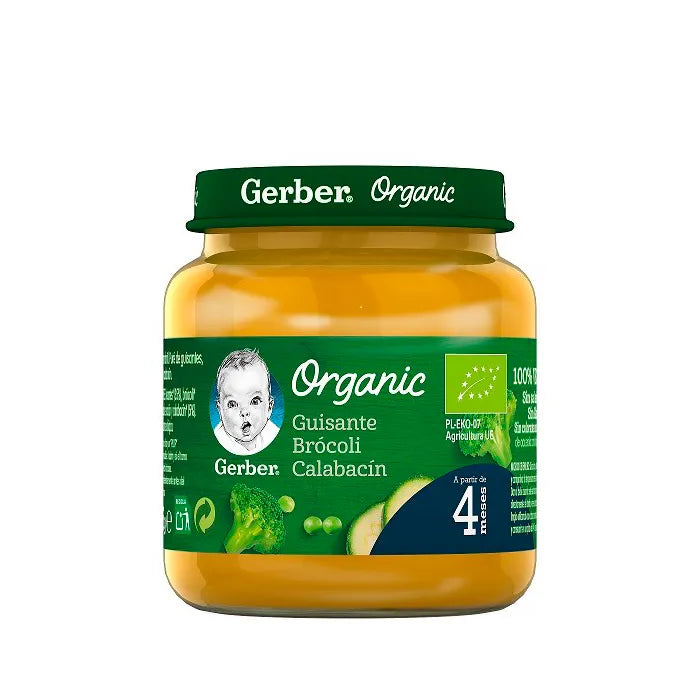 Gerber Organic Pois, Brocoli et Courgette