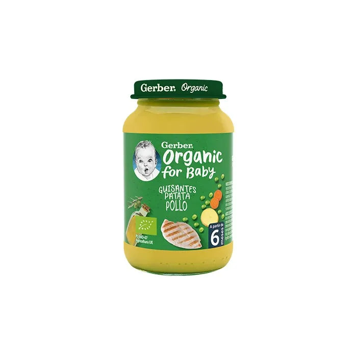 Gerber Organic Poulet Aux Pois Et Aux Pommes De Terre 1U