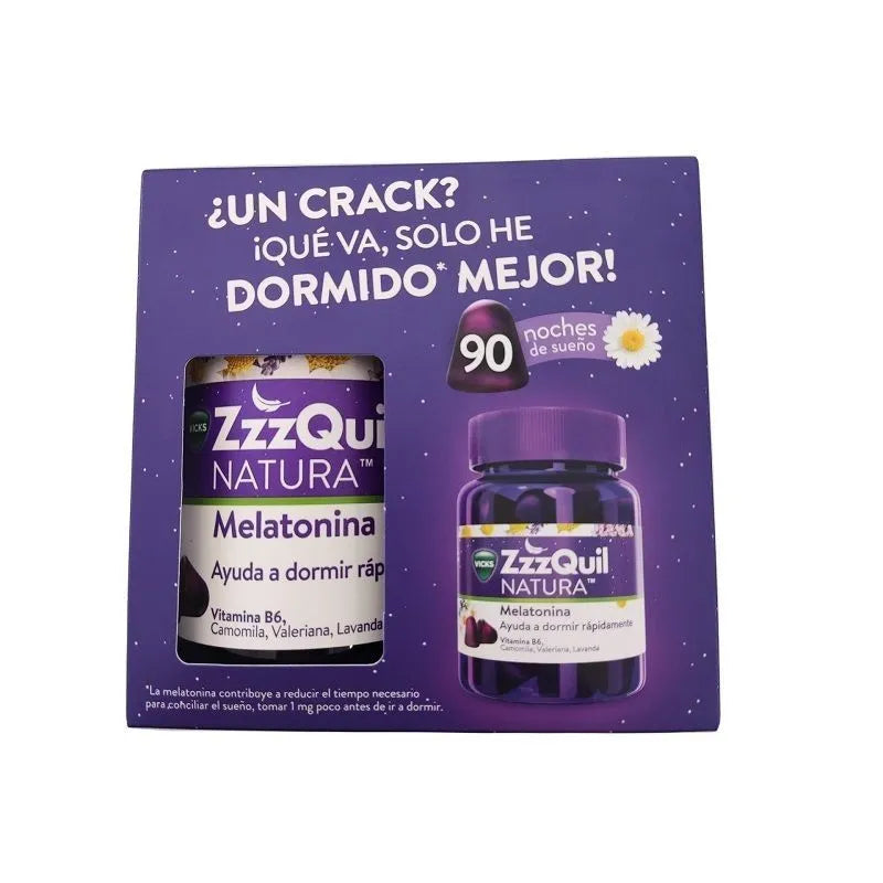 Zzquil Zzzquil Nature Pack Mélatonine 60+30 Unités