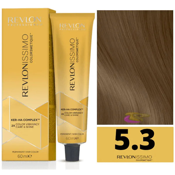 Revlon Revlonissimo Colorsmetique 5,3 Light Golden Brown 60ml - Batty Beauty