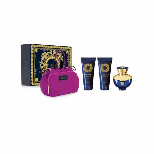 Versace Dylan Blue Pour Femme Eau De Parfum Cofrret 4 Produits 100ml - Batty Beauty