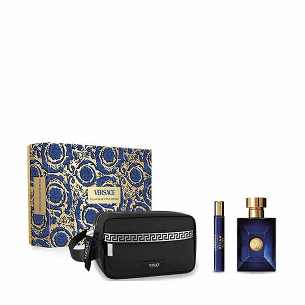 Versace Dylan Blue Pour Homme Eau De Toilette Vaporisateur 100ml Coffret 3 Produits - VERSACE