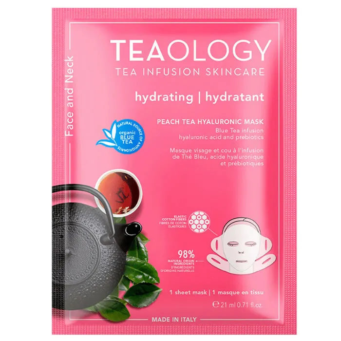 Teaology Masque hydratant Éclaircissant Au Thé Bleu Et Á L'acide Hyaluronique Teaology