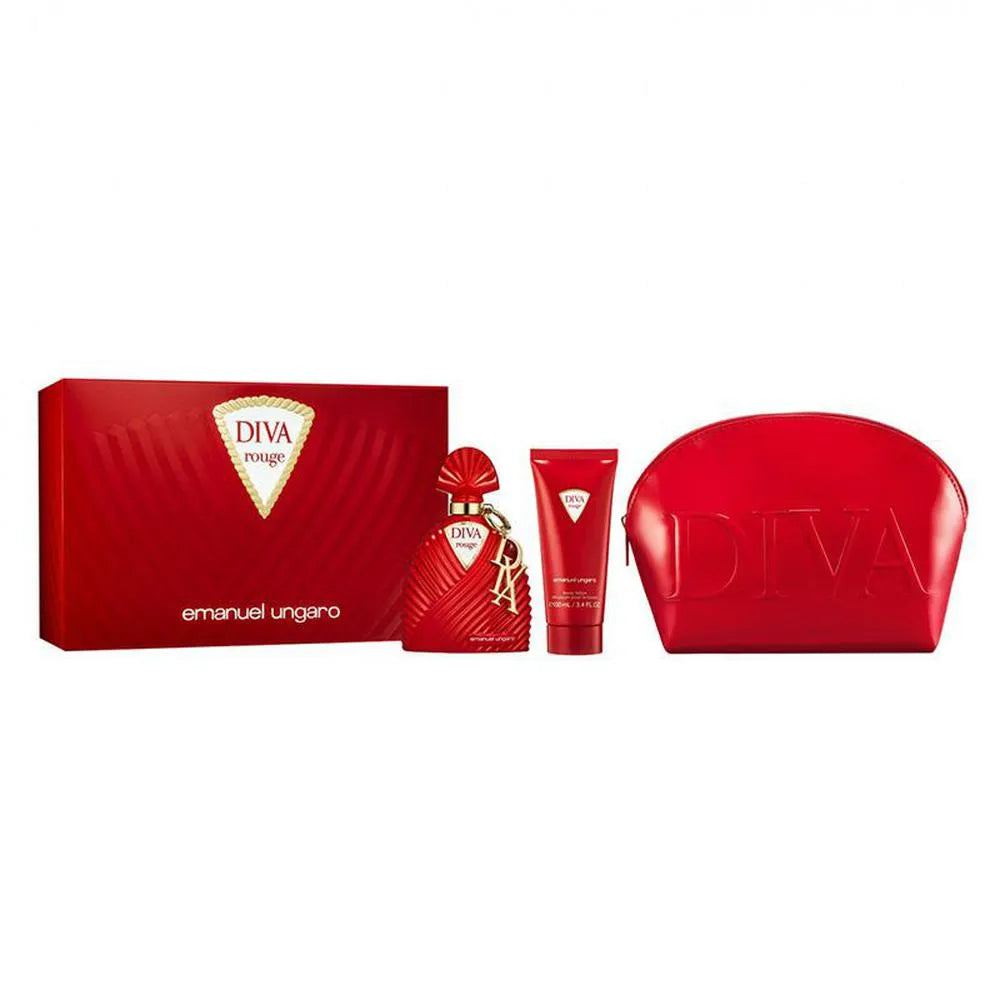 Emanuel Ungaro Ungaro Diva Rouge Epv Leche Corporal Neceser