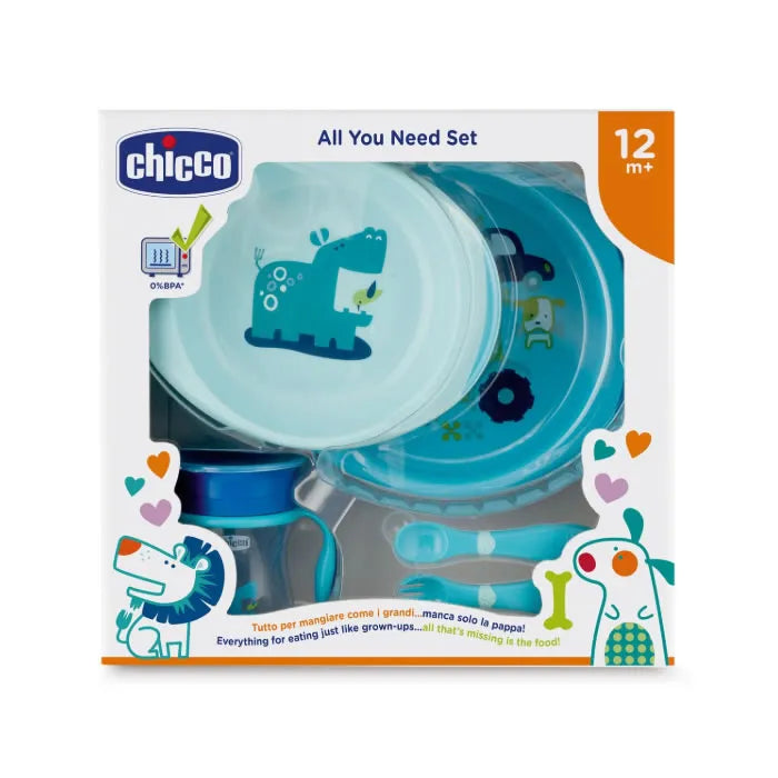 Chicco All You Need 12m+ Bleu Coffret 5 Produits