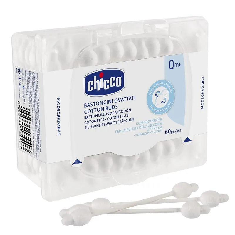 Chicco Coton-Tiges avec Protection pour le Tympan 60UD