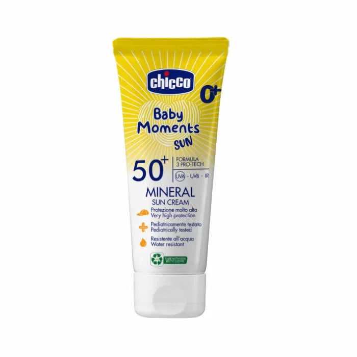 Chicco Baby Moments Mineral Sun Cream Spf50+ 0+