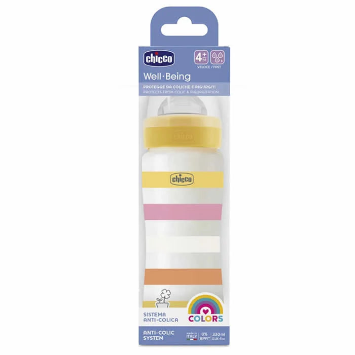 Chicco Biberon Anti-colique Chicco Well Being 4 Mois Et Plus