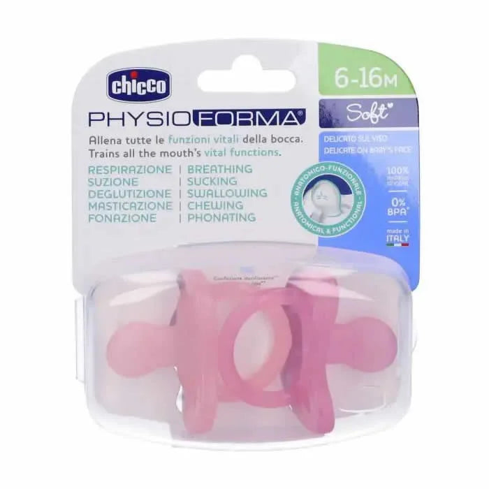 Chicco PhysioForma Soft Sucettes Rose 6-16M