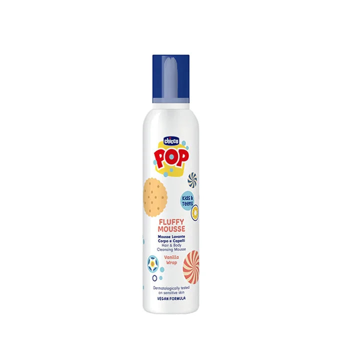 Chicco Mousse Nettoyante Corps Et Cheveux À La Vanille Chicco Pop