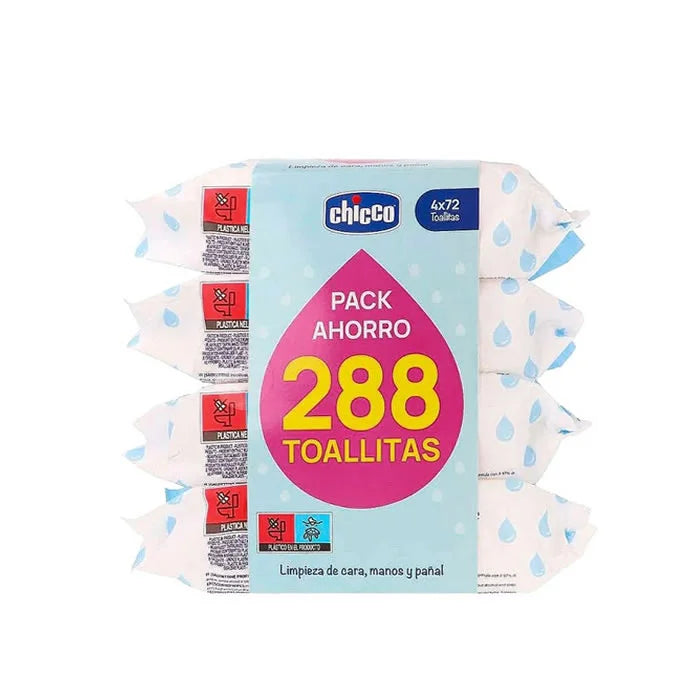 Chicco Lingettes Chicco 4 X 72 unités