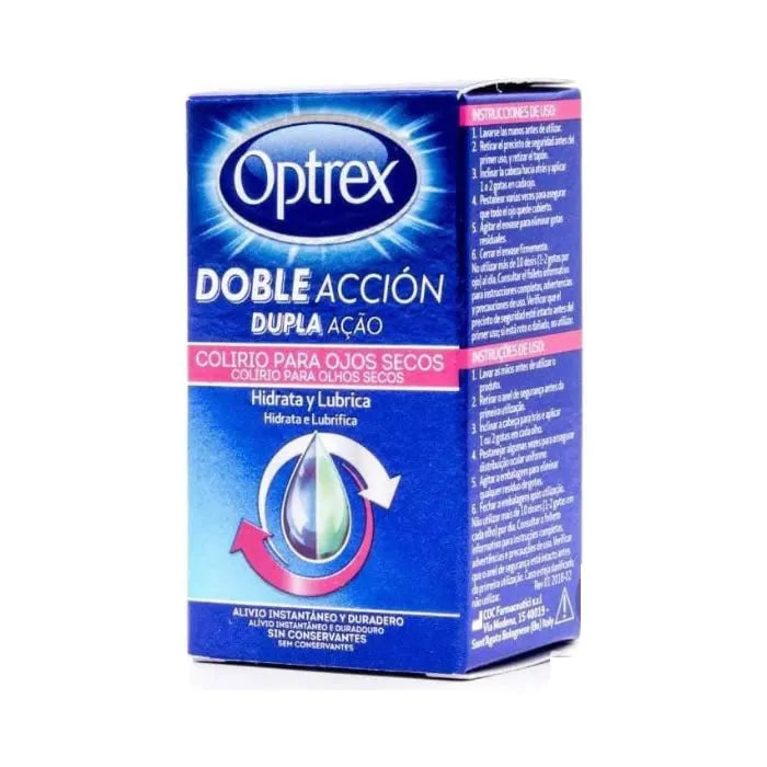 Optrex Doble Acción Splash Gouttes Yeux Secs