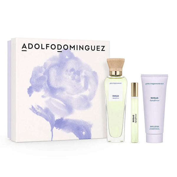 Adolfo Dominguez Agua Fresca De Rosas Eau De Toilette Locion Corporal Perfumada Miniatura Eau De Parfum 10mlvaporizador 100ml - Batty Beauty