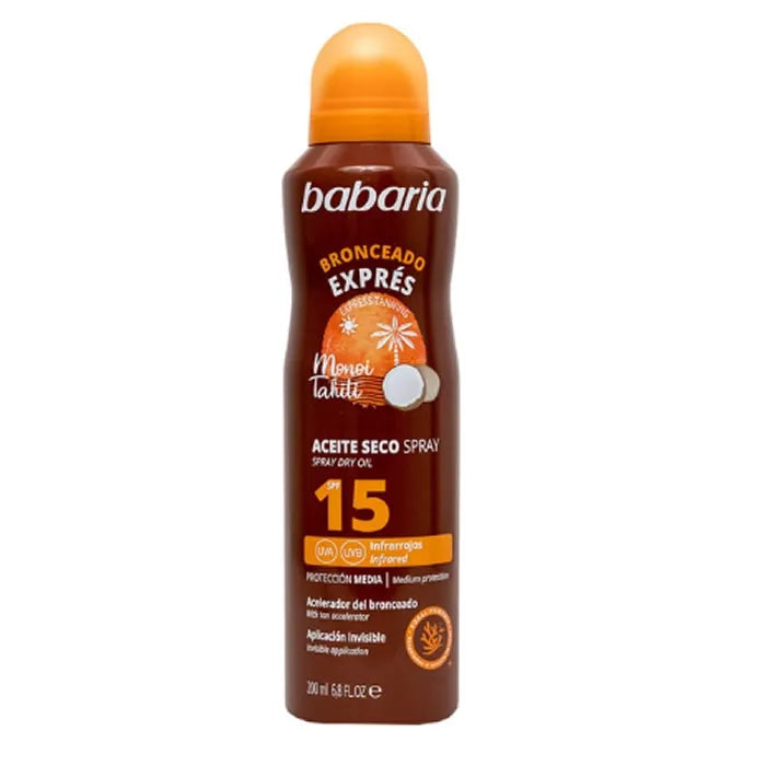 Babaria Monoi Tahiti Dry Oil Spf15