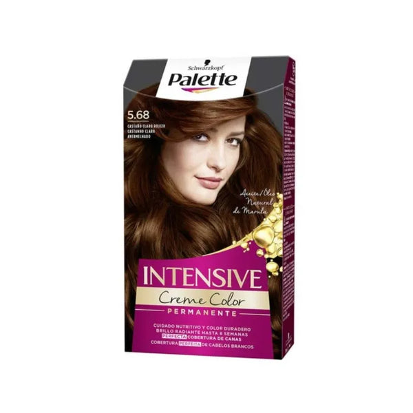 Schwarzkopf Palette Intensive Creme Color Tint 5.68 Light Reddish Brown - Batty Beauty