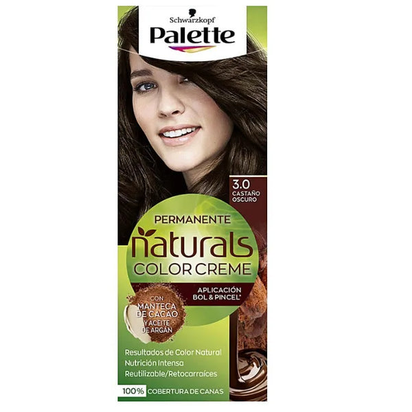 Schwarzkopf Palette Naturals Color Creme 3.0 Dark Chestnut - SCHWARZKOPF