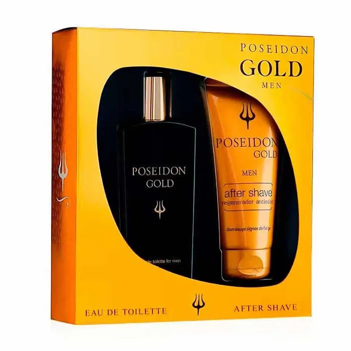 Instituto Español Poseidon Gold Men Eau De Toilette Coffret 2 Produits