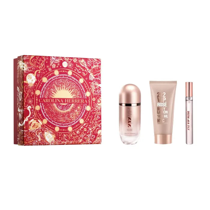 Carolina Herrera 212 Vip Rose Eau De Parfum Coffret 3 Produits Christmas 2023