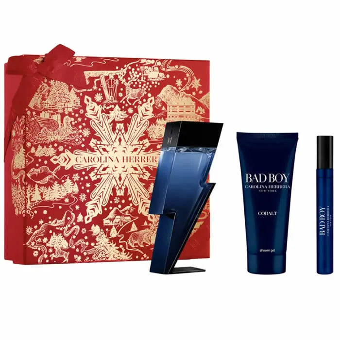 Carolina Herrera Bad Boy Cobalt Eau De Parfum Coffret 3 Produits