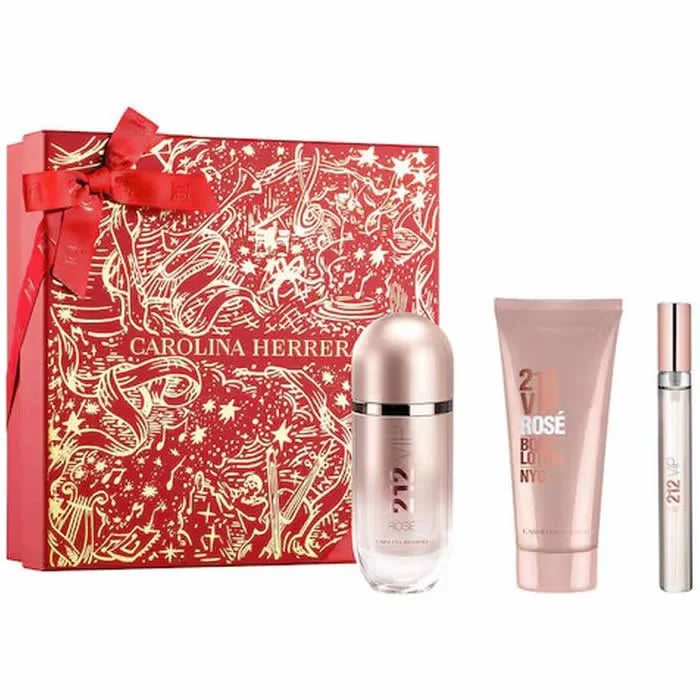 Carolina Herrera 212 Vip Rose Eau De Parfum Coffret 3 Produits