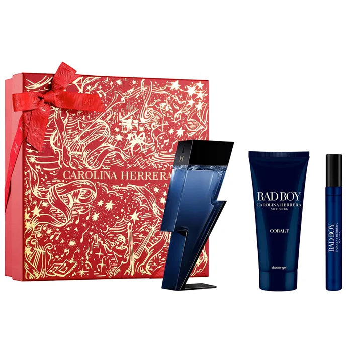 Carolina Herrera Bad Boy Cobalt Eau De Perfume Coffret 3 Produits