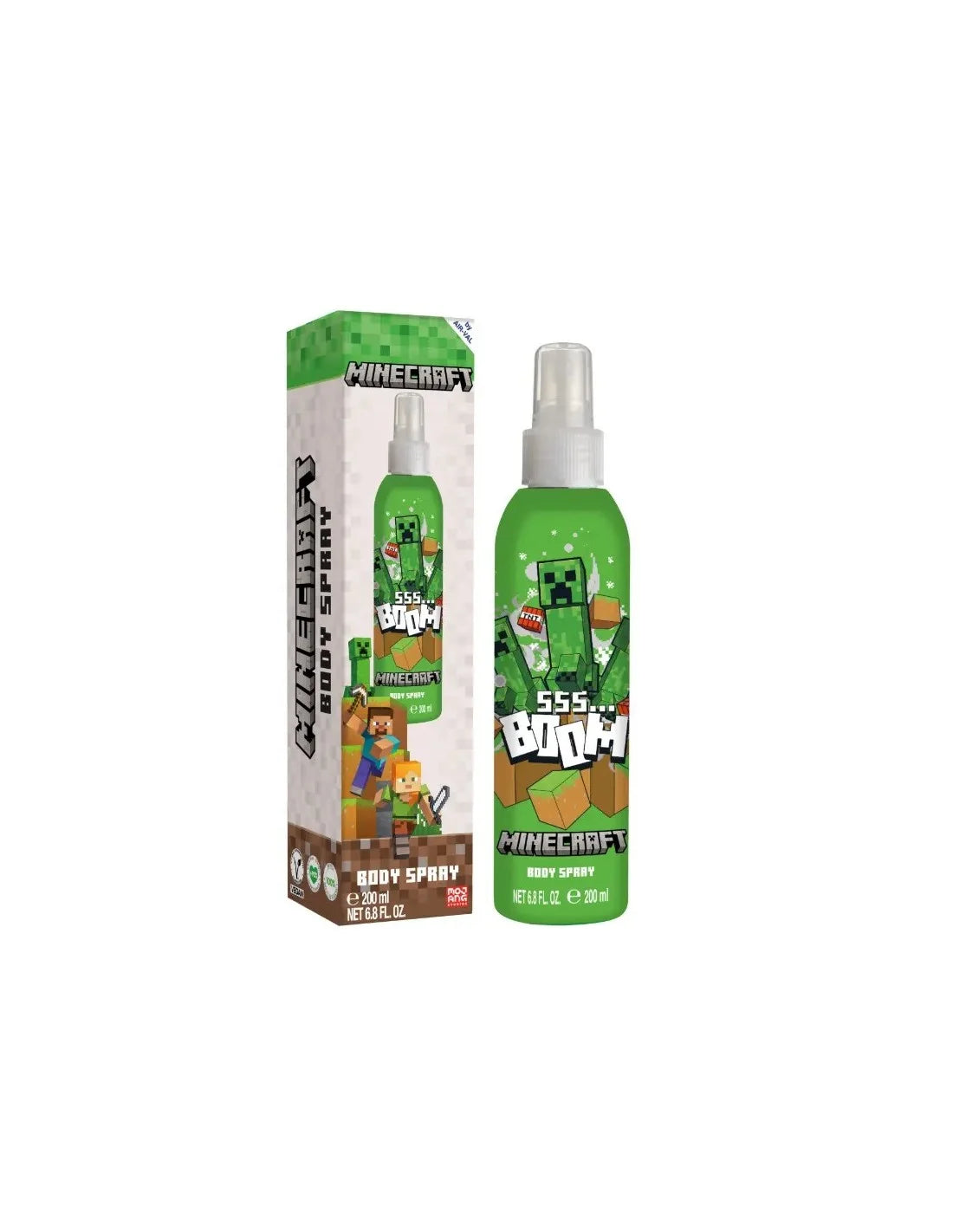 Cartoon Minecraft Col Corporal Verde 9599