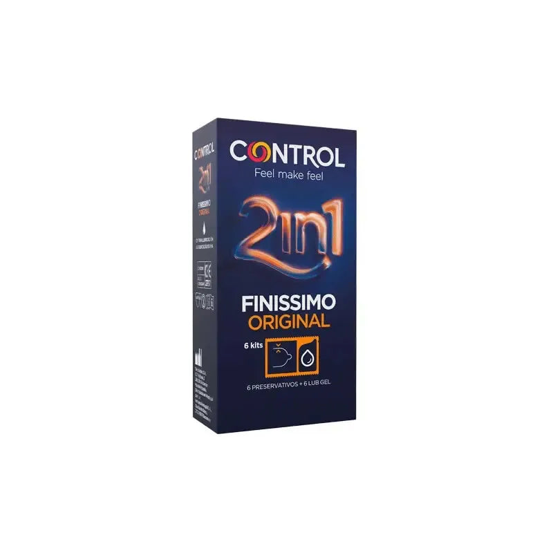 Control Finissimo Control 2 En 1 Préservatif/Lubrifiant 6 Unités