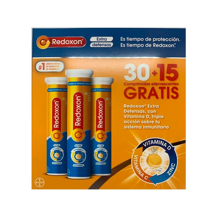 Redoxon Extra Défenses 30+15 Comprimés Effervescents