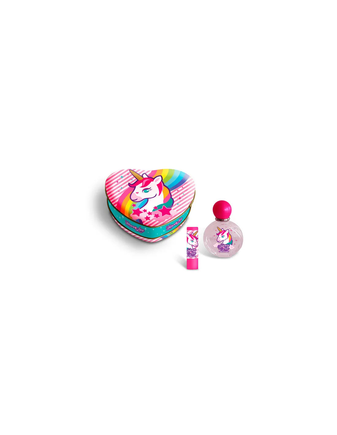 Cartoon Lorenay Unicorn Love Estuche Corazon Lipstick