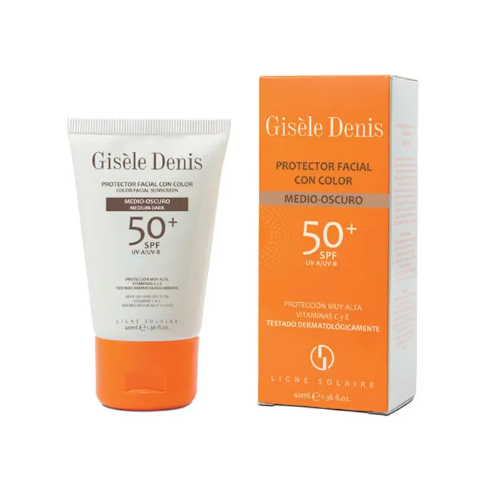 Gisèle Denis Crème Solaire Faciale Avec Couleur Medium/Dark