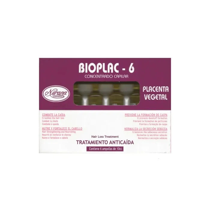 Nurana Bioplac-6 Ampoules Traitement Anti Chute
