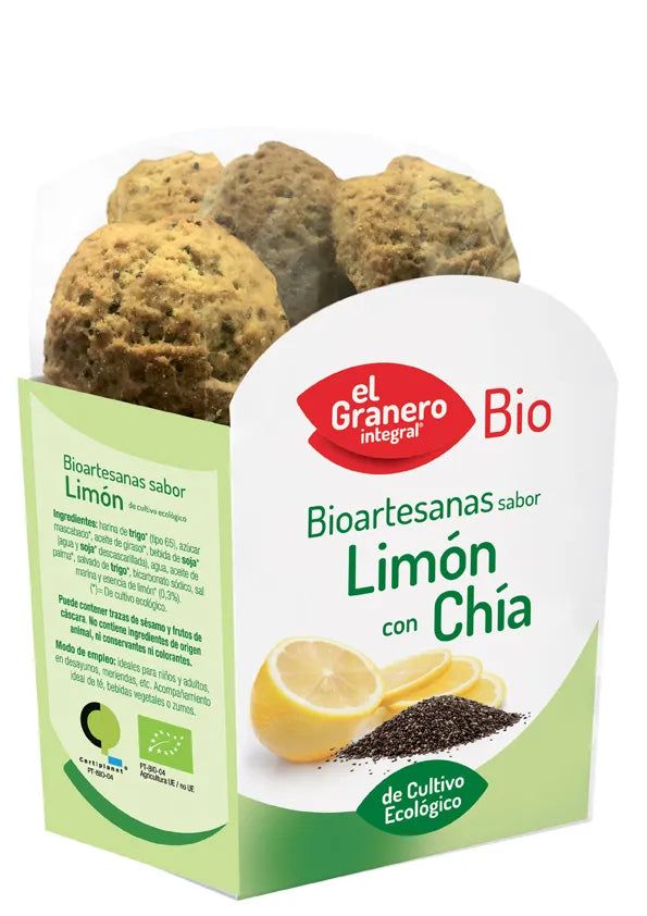 Granero Galletas Artesanas Sabor Limon Con Chia