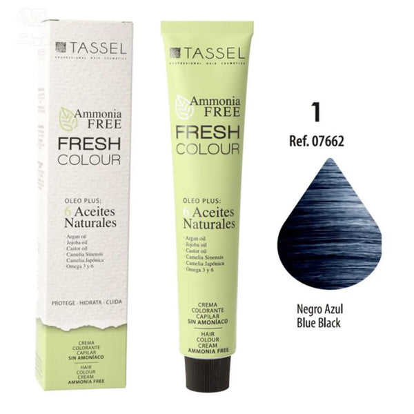 Eurostil Fresh Colour Crema Colorante Sin Amoniaco Negro Negro 1un - Batty Beauty
