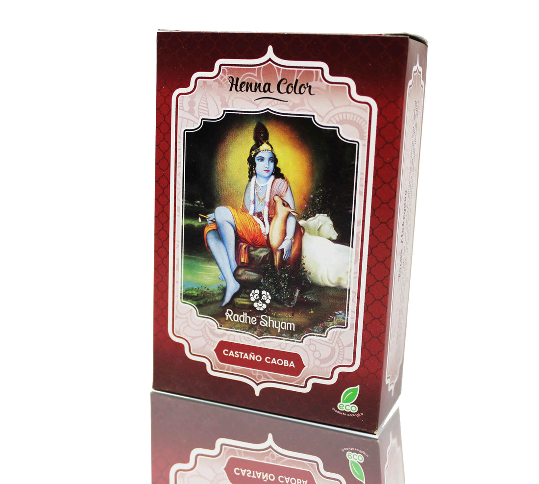 Radhe Henna Castaño Caoba Polvo Radhe