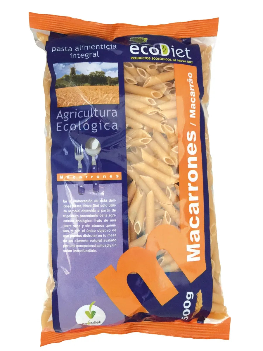 Novadiet Macarrones Integrales Ecodiet