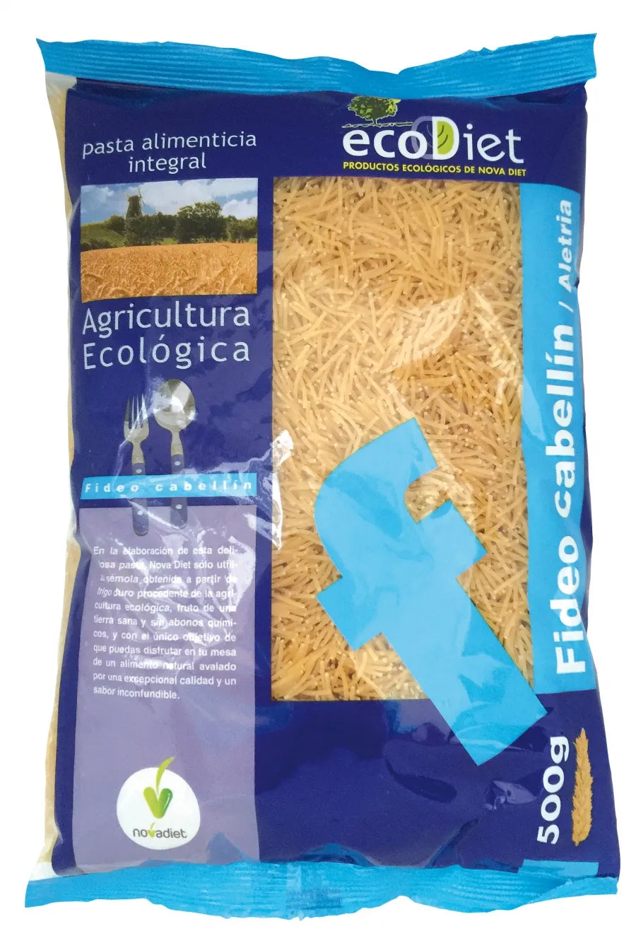 Novadiet Fideos Cabellin Integrales Ecodiet
