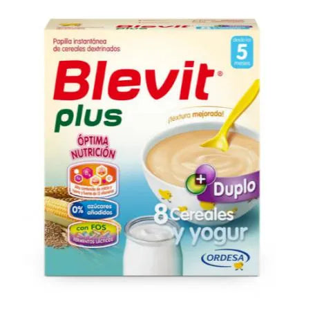 Ordesa Blevit Papilla Plus Duplo 8 Céréales et Yaourt