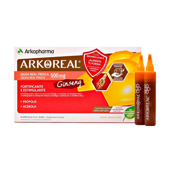Arkopharma Arkoreal Gelée Royale + Ginseng 20U - Batty Beauty