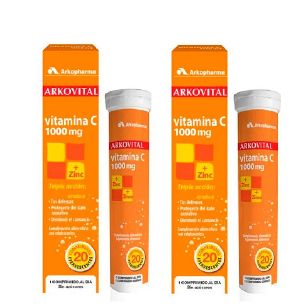 Arkopharma Arkovital Vitamine C 20 comprimés effervescents Duplo - Batty Beauty