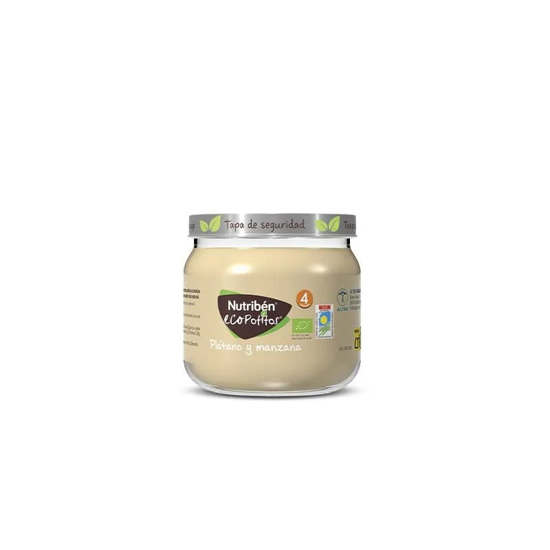 Nutriben Nutribén Ecopotitos Inicio Fruta Plátano y Manzana