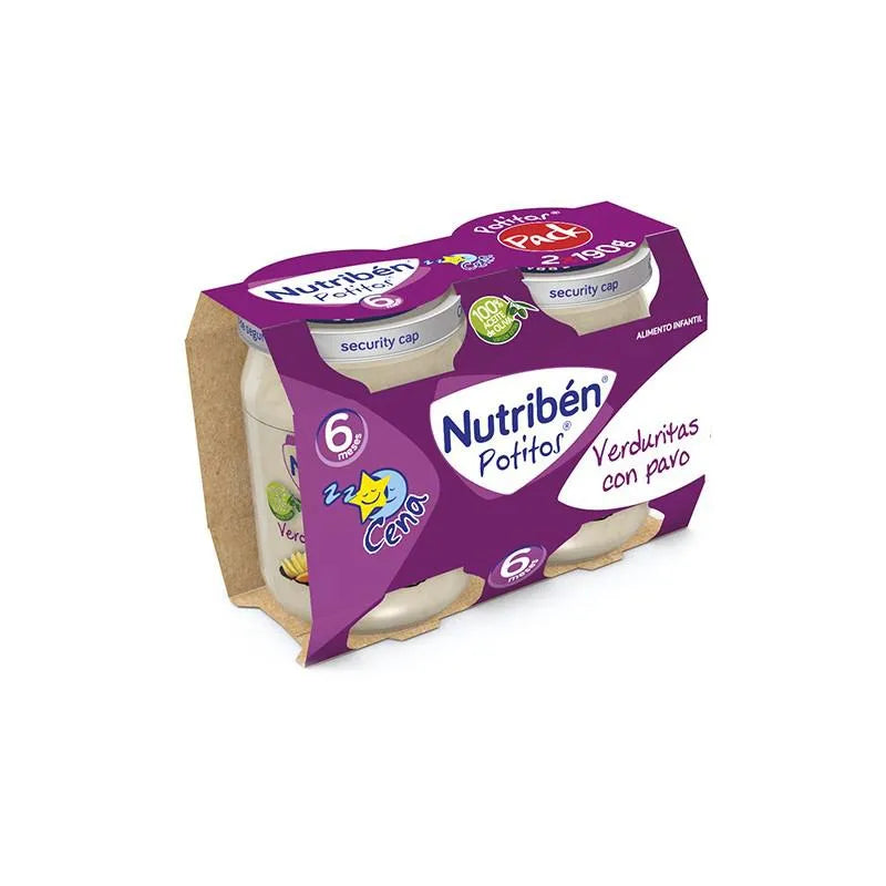 Nutriben Nutribén Potito Cena Bipack Verduritas Con Pavo