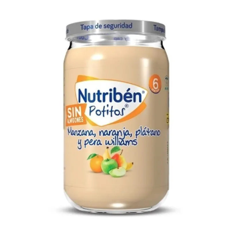 Nutriben Nutribén Pot Pomme, Orange, Banane et Poire Williams