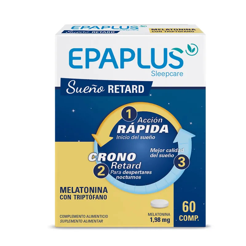 Epaplus Sleepcare Retard du Sommeil Mélatonine 60 Comprimés