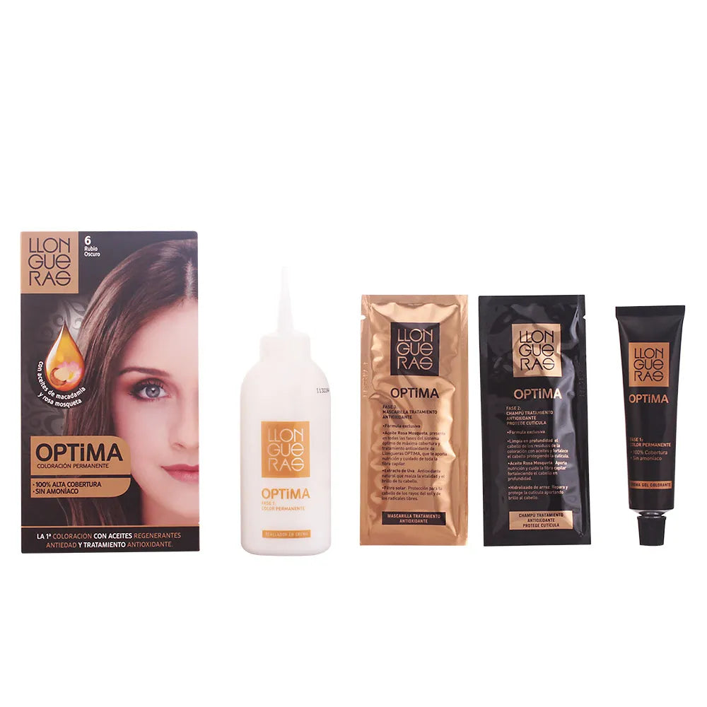 Llongueras Optima Coloration Permanente Sans Ammoniaque 6 Blond Foncé