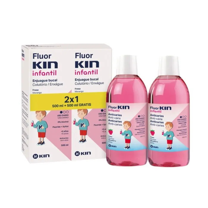 Kin Fluorkin Bain de Bouche Enfant Fraise