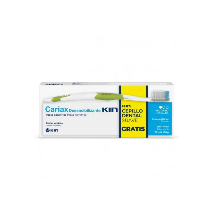 Kin Cariax Desensibilizante Pâte Dentifrice +Brosse à Dents Cadeau