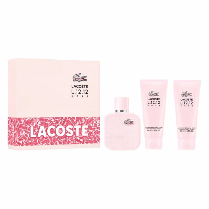 Lacoste L.12.12 Rose Eau De Parfum Coffret 3 Produits