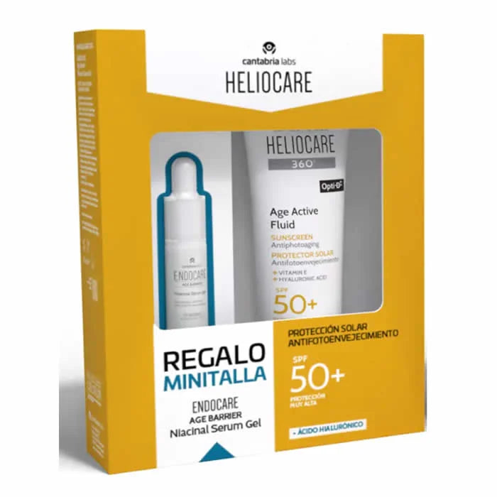 Heliocare Age Active Fluid Sunscreen Spf50+ Coffret 2 Produits