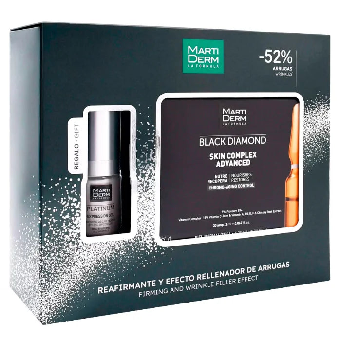Martiderm Black Diamond Skin Complex Advanced 30 Ampollas Coffret 2 Produits