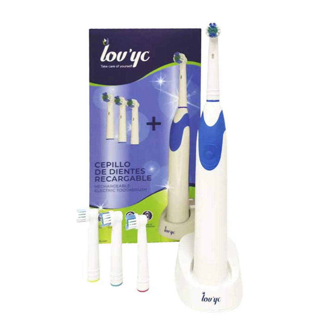 Lovyc Elie Saab Lovyc Recargable Cepillo De Dientes Electrico 4 Cabezales 1un